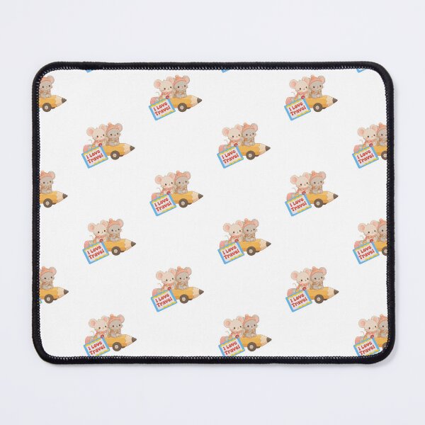 Item preview, Whimsical Traveling Mice Pencil Car Adventure designed and sold by Inka Moon Design.