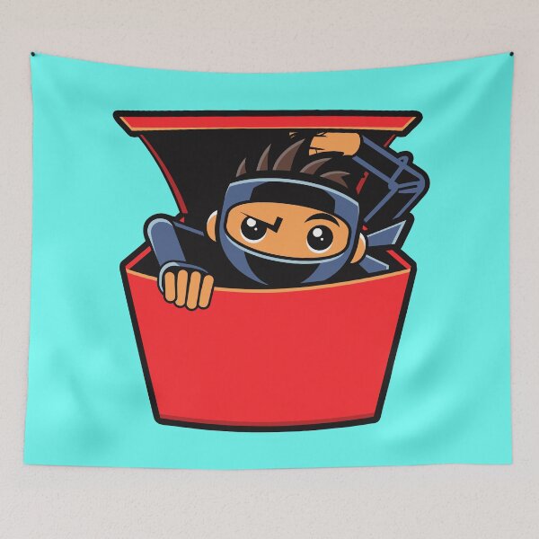 Item preview, Cute Ninja In A Box - Cartoon Comic Book Drawing 2 designed and sold by Vector-Artist.