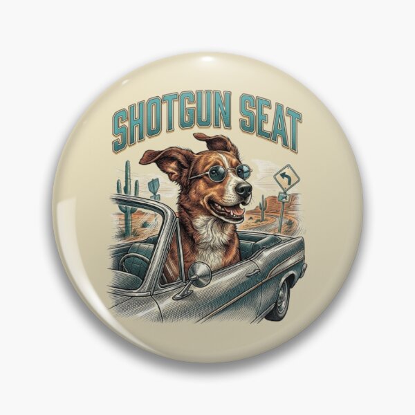 Item preview, Shotgun Seat Funny Road Trip Dog Classic Comedy Lover Adventure Gift designed and sold by FurRealStudioCo.