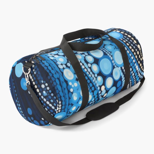 Item preview, Blue Ocean Dot Art - Abstract Indigenous Style Water Currents Pattern designed and sold by GrinGalore.