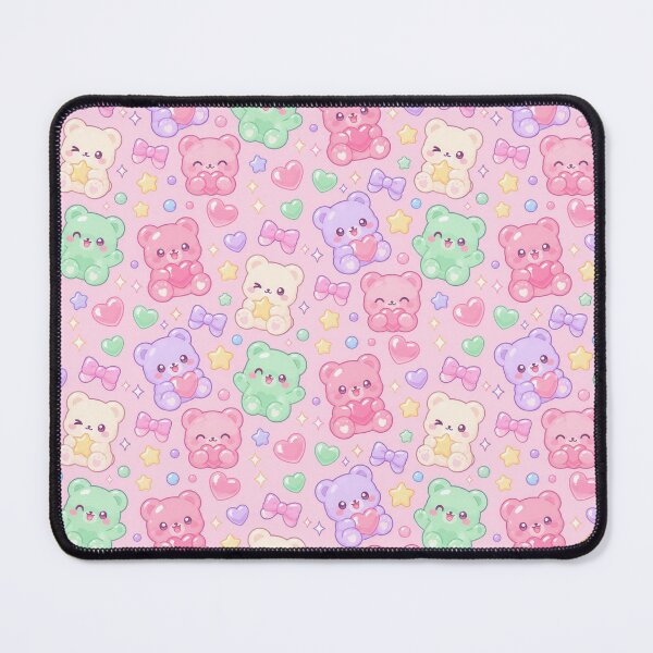 Item preview, Kawaii Gummy Bear Candy Pattern designed and sold by Soft Berry Studio.