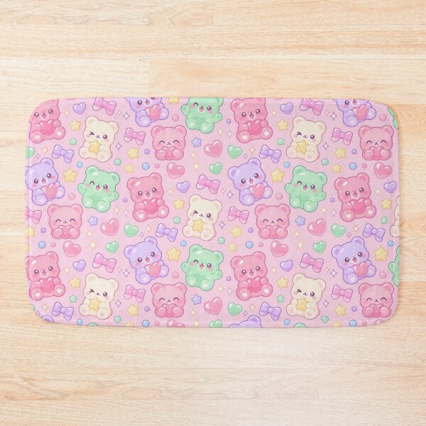Item preview, Kawaii Gummy Bear Candy Pattern designed and sold by Soft Berry Studio.
