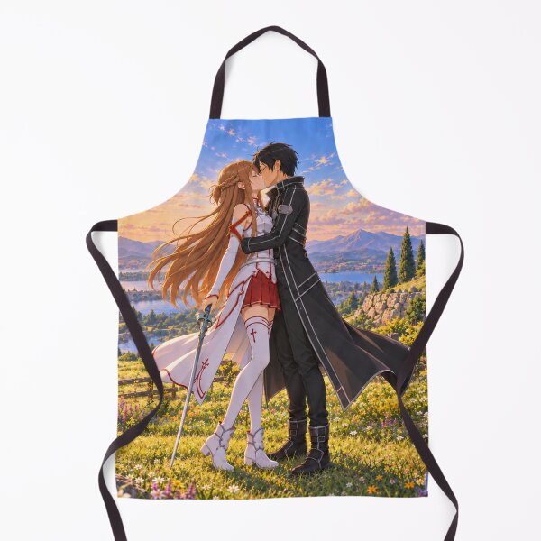Item preview, Kirito and Asuna — A Kiss at Twilight designed and sold by Pixel Sakura Gallery.