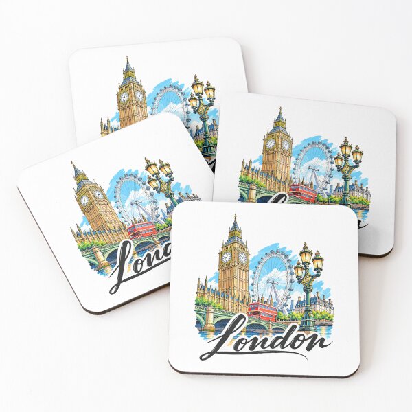 Item preview, London England Travel Art designed and sold by EdwinkOne.
