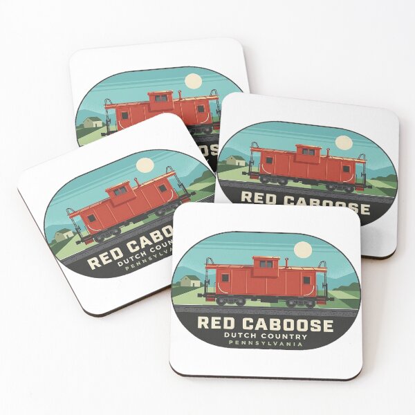 Item preview, Red Caboose Dutch Country Retro Panoramic Train Sticker designed and sold by DetourDgn.