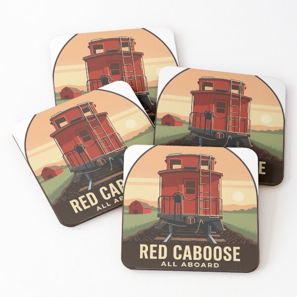 Item preview, Red Caboose All Aboard Vintage WPA Pennsylvania Train Sticker designed and sold by DetourDgn.