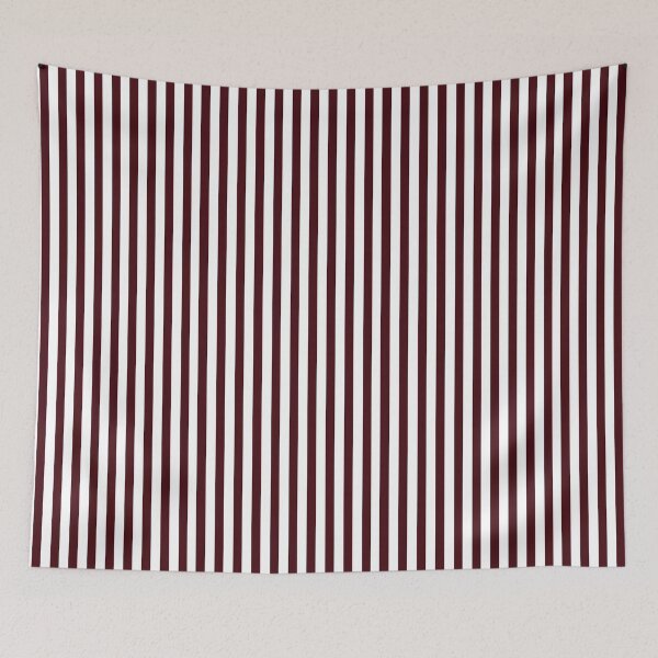 Item preview, Narrow stripes in burgundy and white designed and sold by RishabhArts1.