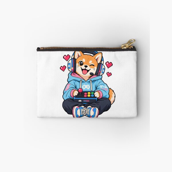 Item preview, Gamer Shiba Inu Retro Arcade Kawaii Anime Dog designed and sold by DrMerlin.