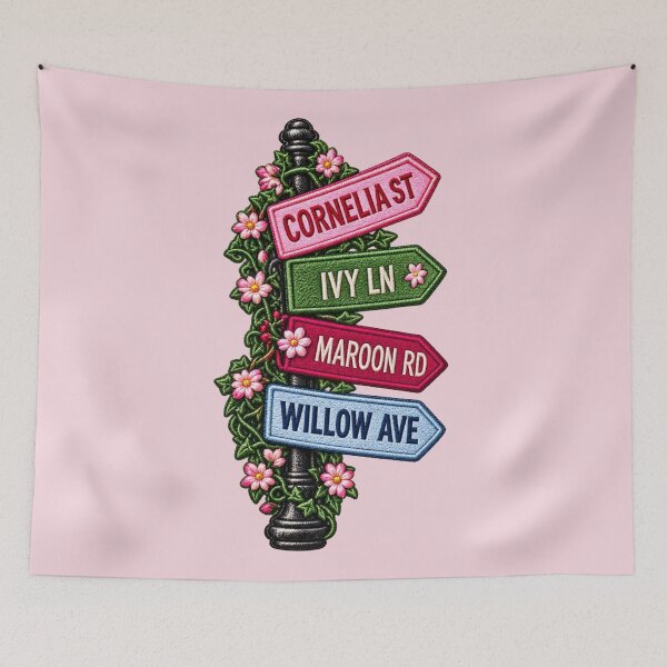 Item preview, Embroidered Lover Street Lamp Cornelia Street Butterfly TS Archer Paper Rings New York City designed and sold by taylorvinyls.