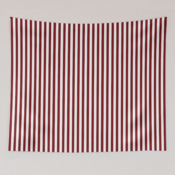 Item preview, Narrow stripes in cherry red and white designed and sold by RishabhArts1.