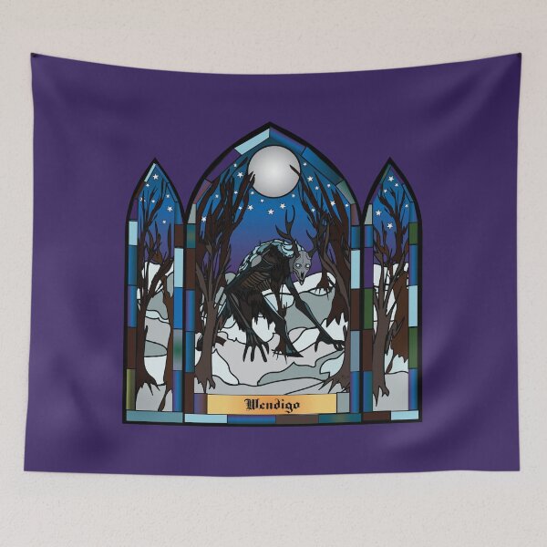 Item preview, Wendigo Stain glass designed and sold by kerriestuff.