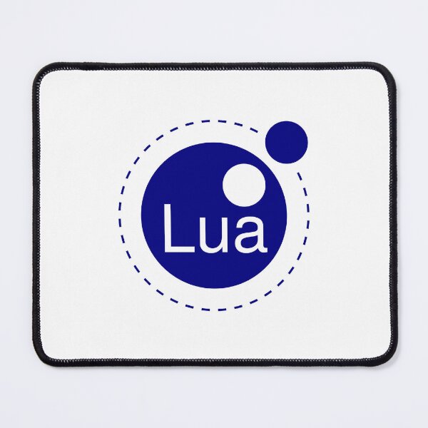 Item preview, Lua Programming Language Logo Blue Orbit Circle Emblem designed and sold by Mayhew7.