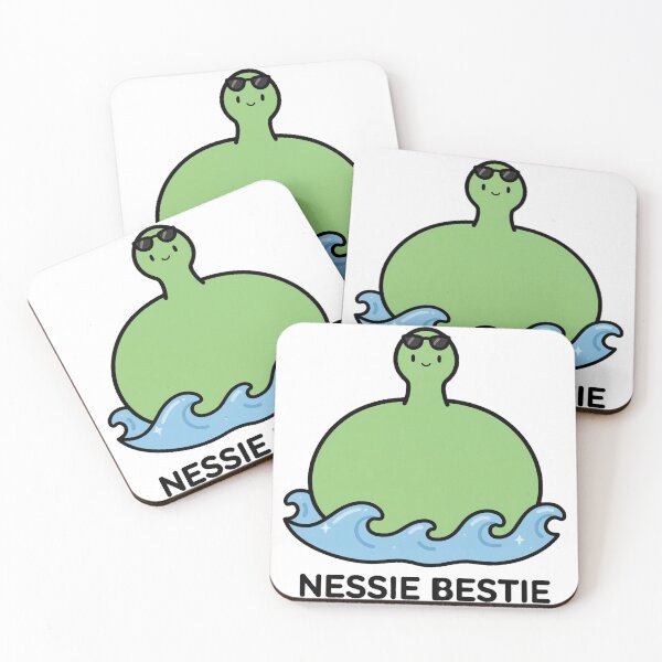 Item preview, Cute Chibi Loch Ness Monster Sunglasses Nessie Bestie Kawaii Sticker designed and sold by xiaoxiaochibi.