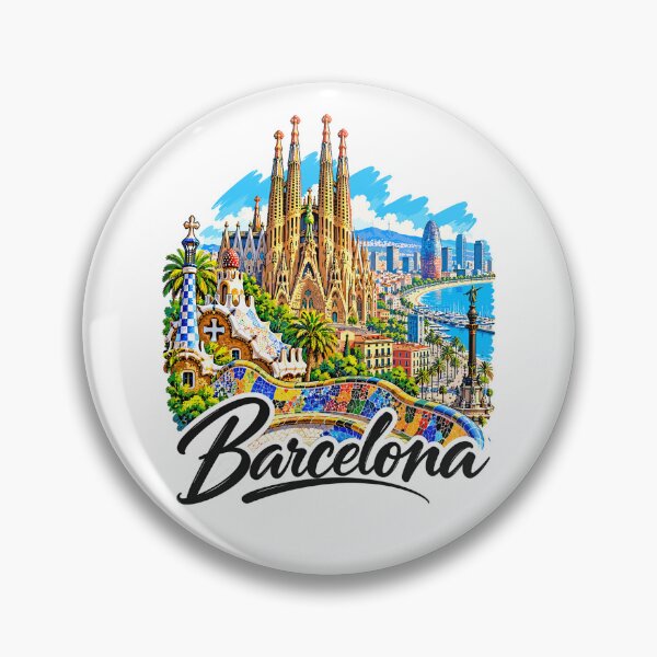 Item preview, Barcelona Spain Gaudi Travel Art designed and sold by EdwinkOne.