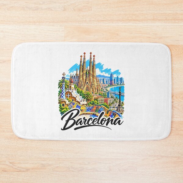 Aperçu de l'œuvre Barcelone, Espagne, Gaudí, art du voyage créée et vendue par EdwinkOne.