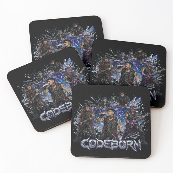 Item preview, CODEBORN: Band merch in Glitch designed and sold by AIRebel.