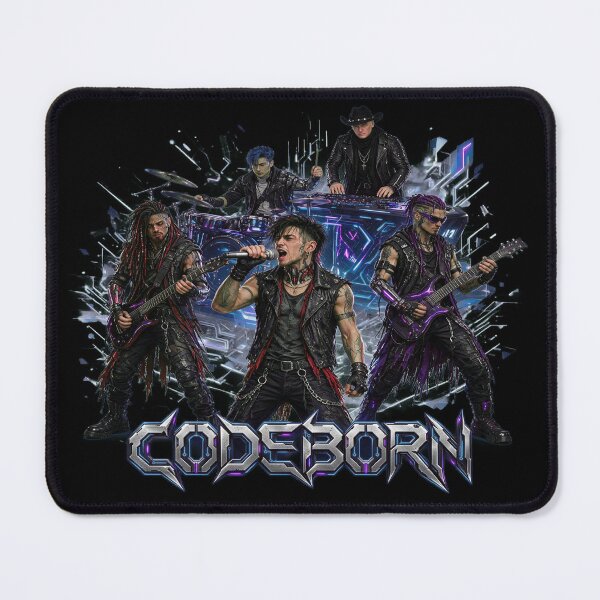 Item preview, CODEBORN: Band merch in Glitch designed and sold by AIRebel.