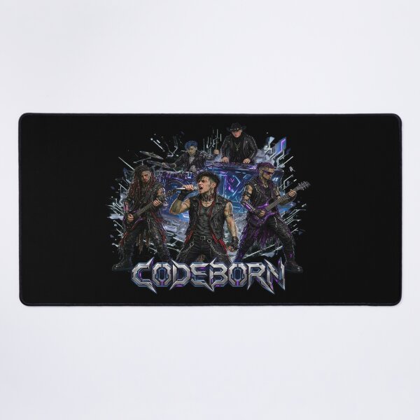 Item preview, CODEBORN: Band merch in Glitch designed and sold by AIRebel.