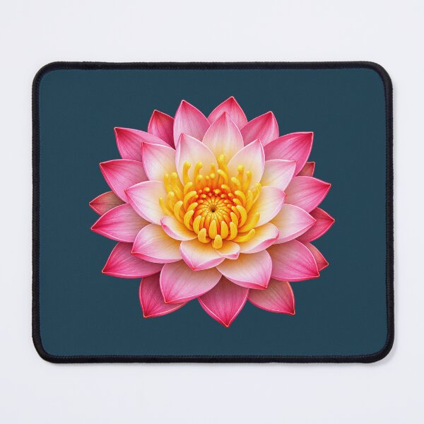 Item preview, Pink and Yellow Water Lily Flower designed and sold by HO•Designs.