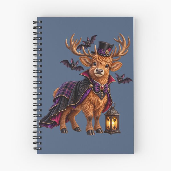 Item preview, Cute Scottish Highland Stag Gothic Halloween Gentleman designed and sold by MaedK.