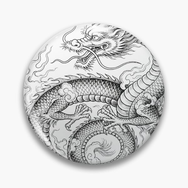 Item preview, Dragon Vintage Engraving Tattoo Design designed and sold by luisluisluis.