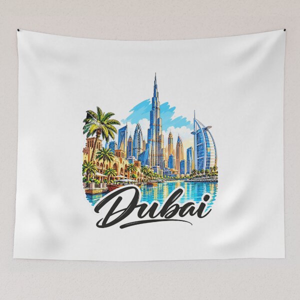 Item preview, Dubai Emiratos Árabes Arte de Viaje designed and sold by EdwinkOne.