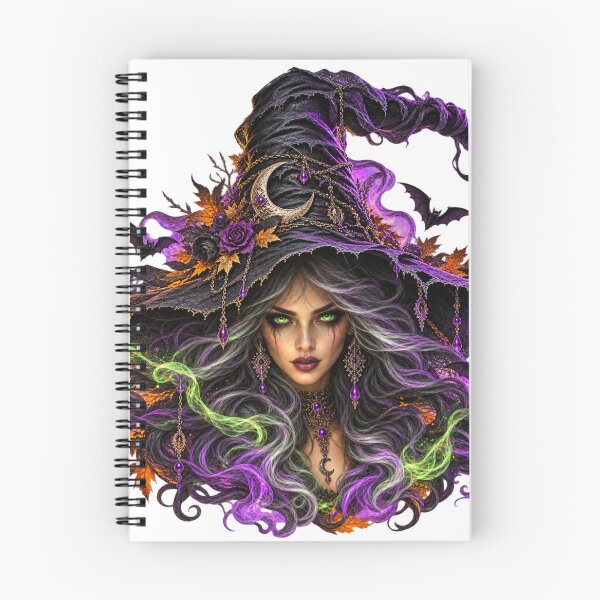 Item preview, Mystical Witch – Purple and Green Magic designed and sold by Ingorgia Studio.
