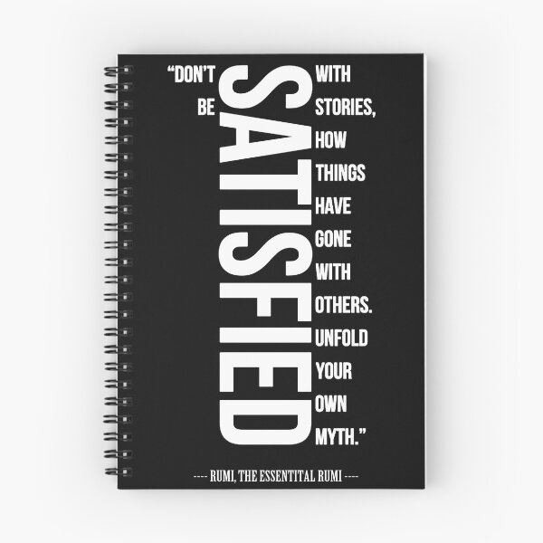 Item preview, Don't Be Satisfied – Rumi Motivational Typography designed and sold by Uday24.