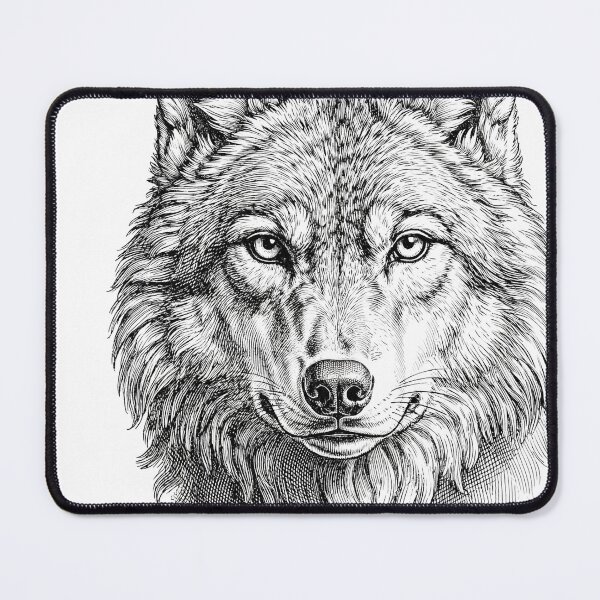 Item preview, Wolf Vintage Engraving Tattoo Design designed and sold by luisluisluis.