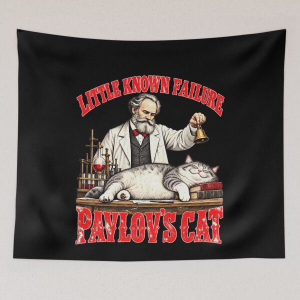 Item preview, El divertido gato de Pavlov ignora la campana (obra de arte) designed and sold by elderberry.