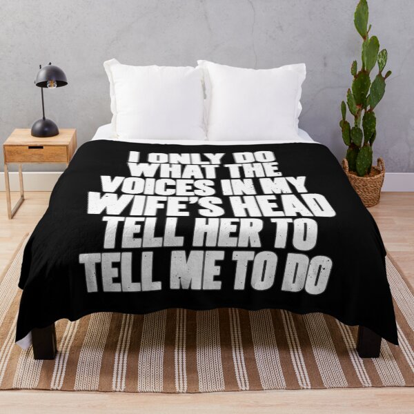 Item preview, Funny Wife's Voices Tell What To Do Marriage Humor Art designed and sold by elderberry.