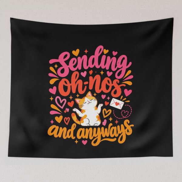 Item preview, Funny Sending Oh-nos and Always Cat Pun Art designed and sold by elderberry.