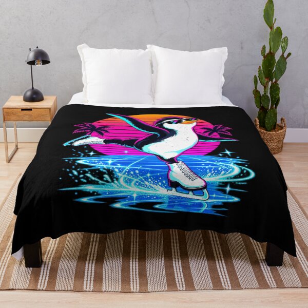 Item preview, Penguin Skating in a Tropical Sunset designed and sold by elderberry.