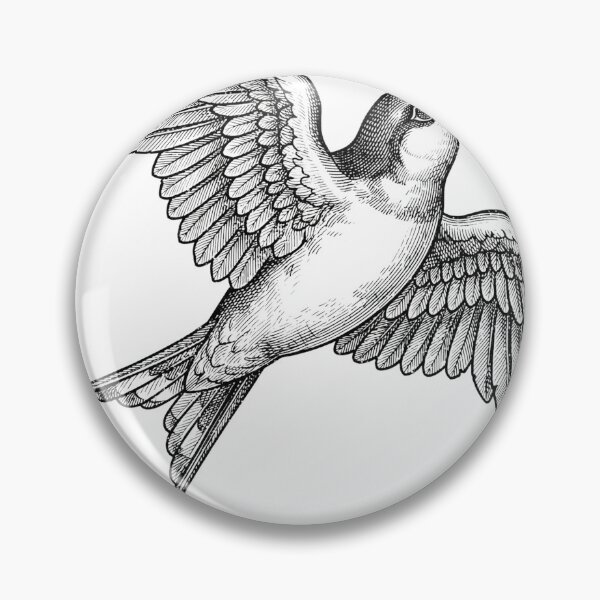 Item preview, Swallow Vintage Engraving Tattoo Design designed and sold by luisluisluis.
