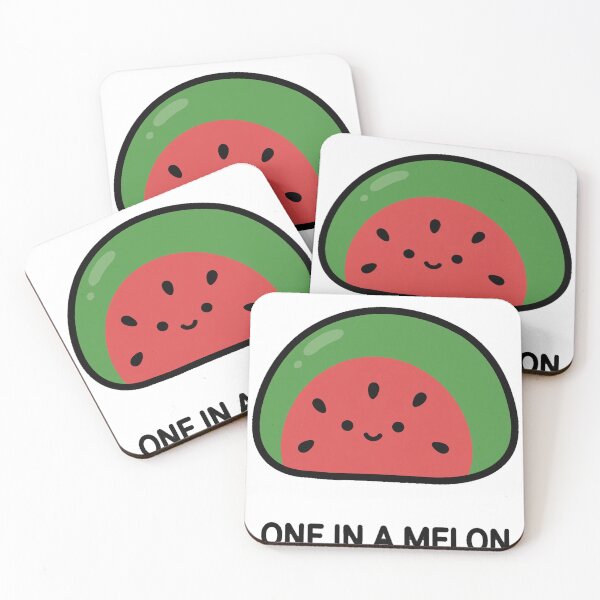 Item preview, Cute Chibi Watermelon Slice Pun One In A Melon Kawaii Sticker designed and sold by xiaoxiaochibi.