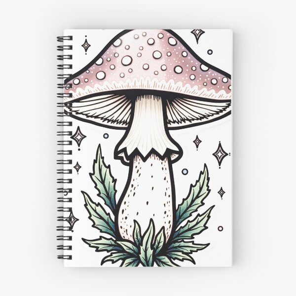 Item preview, Whimsical Toadstool Neo-Traditional Tattoo Flash designed and sold by Qubivibe.