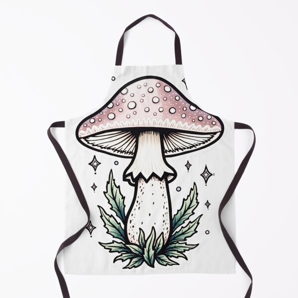 Aperçu de l'œuvre Whimsical Toadstool Neo-Traditional Tattoo Flash créée et vendue par Qubivibe.