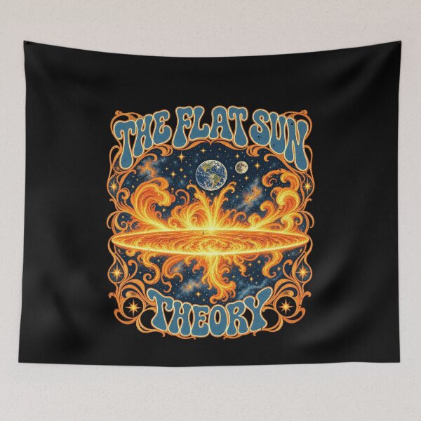 Item preview, Funny Flat Sun Funny Conspiracy Art designed and sold by elderberry.