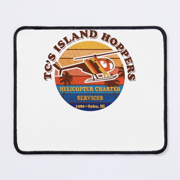 Item preview, TCs Island Hoppers Retro Helicopter Badge designed and sold by Brandon Estrada.