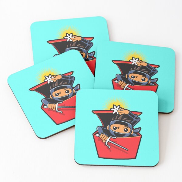 Item preview, Cute Ninja In A Box With Sai And Shuriken - Cartoon Comic Book Drawing designed and sold by Vector-Artist.