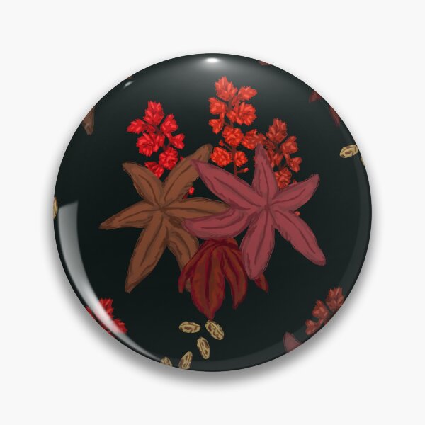 Item preview, Castor Bean - Botanical Pattern designed and sold by Antiope33.