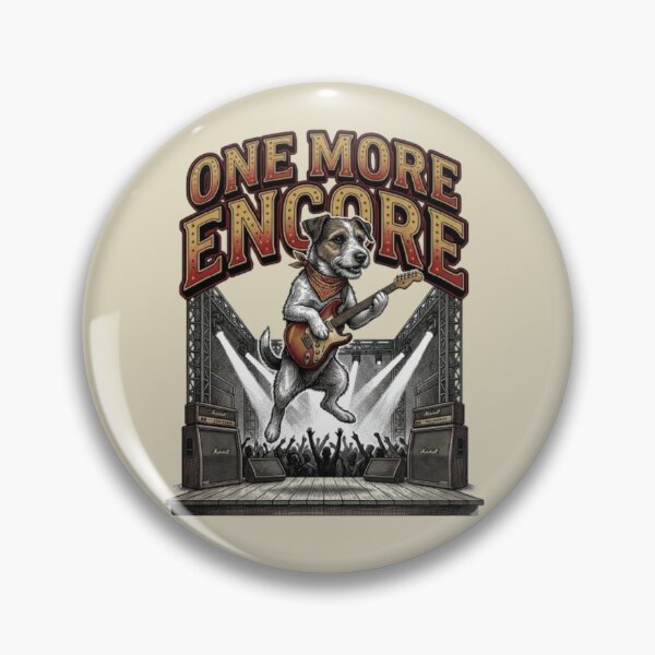Item preview, One More Encore Funny Rockstar Dog Concert Movie Lover Music Gift designed and sold by FurRealStudioCo.