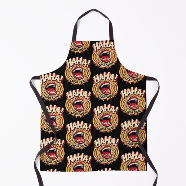 Aperçu de l'œuvre Rire HAHA – Design pop art rétro et amusant créée et vendue par chooseur1outfit.