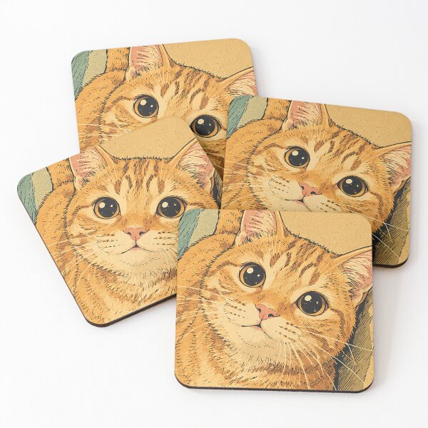 Item preview, Dibujo de un gato adorable designed and sold by Sukslancarjaya.