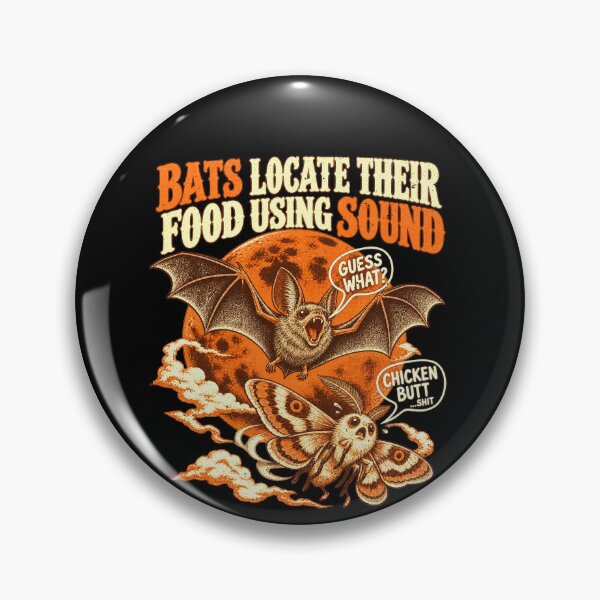 Item preview, Bat Finds Food by Sound: Chicken Butt Joke designed and sold by elderberry.