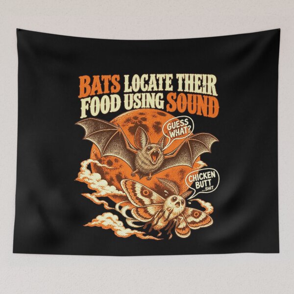 Item preview, Bat Finds Food by Sound: Chicken Butt Joke designed and sold by elderberry.