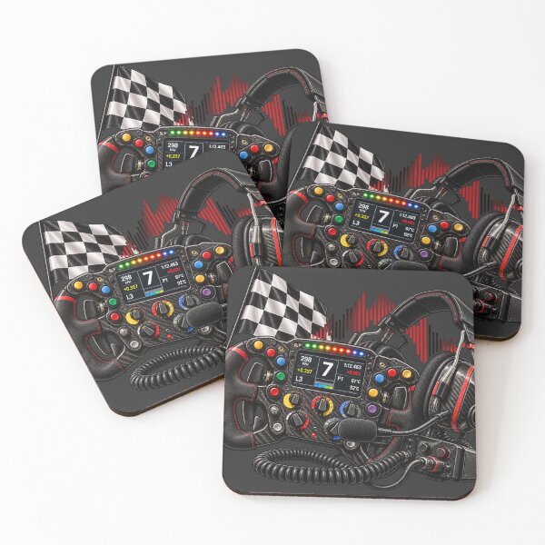Item preview, Formula One Team Radio – Racing Steering Wheel & Headset Sticker – Motorsport Fan Gift designed and sold by Infinite Images.