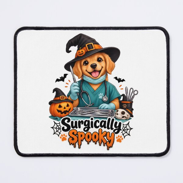 Item preview, Surgically Spooky – Halloween Veterinary Surgeon Dog designed and sold by Bettybee00.
