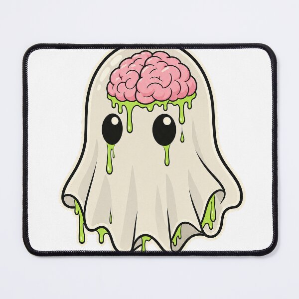 Item preview, Spooky Brains Cute Ghost Halloween Graphic T-Shirt Design designed and sold by KIDEnia.