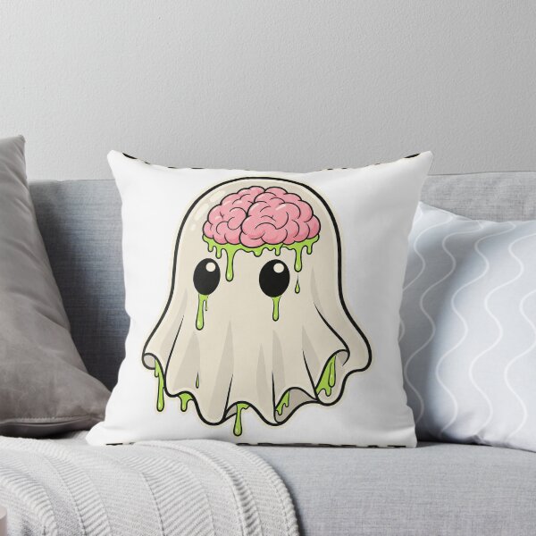 Item preview, Spooky Brains Cute Ghost Halloween Graphic T-Shirt Design designed and sold by KIDEnia.